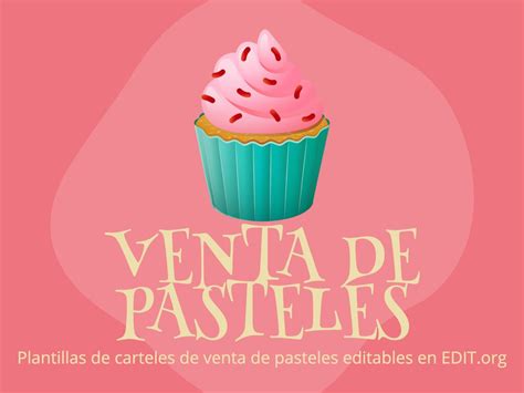 carteles de dulces|Carteles para venta de pasteles editables gratis.